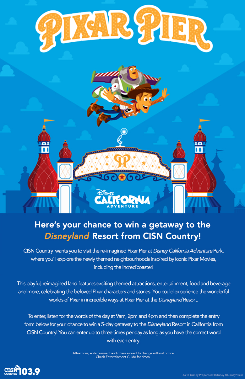 WIN a Disneyland Getaway with CISN Country 103.9!
